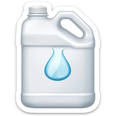 Gallon of bleach sticker