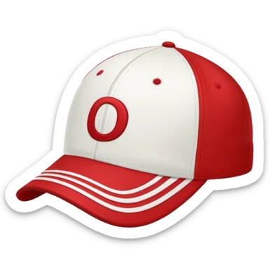 striped Baseball Cap sticker