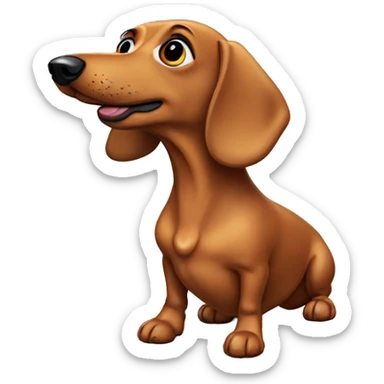 Gay weiner dog  sticker