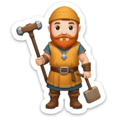 Dwarf full body sticker