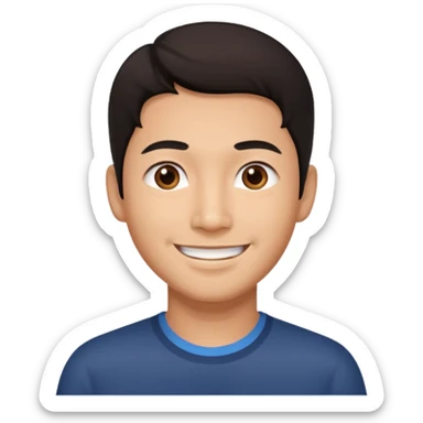 create a chinese man  sticker