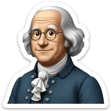 Benjamin franklin sticker