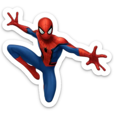 Spider-man that slap his gead sticker