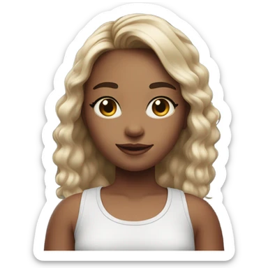 Girl on TikTok sticker