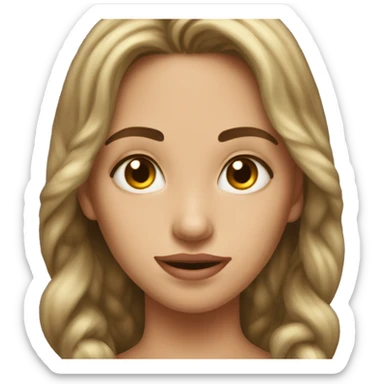 Una chica durmiendo sticker