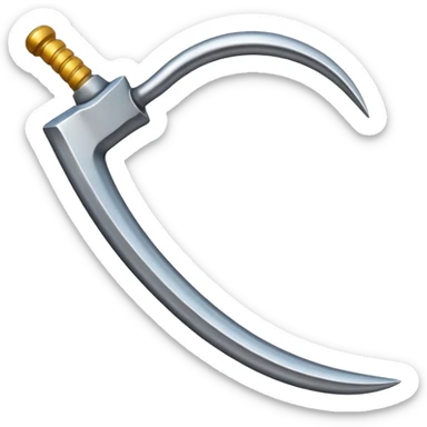 The sickle used by farmers sticker