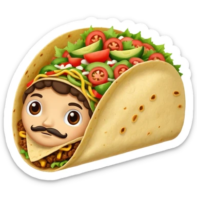 Taco Hero sticker