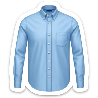 light blue oxford shirt sticker
