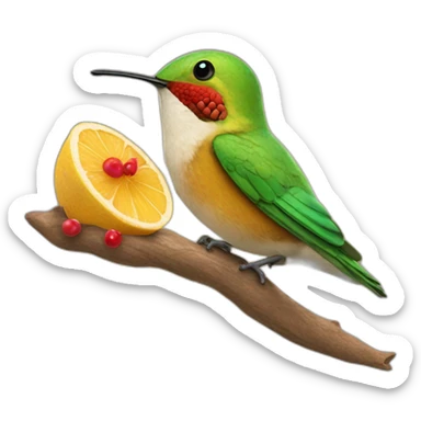 emoji de un colibrí con dulces sueños  sticker