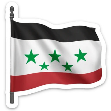 Syria freedom flag sticker