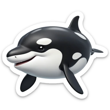 cinematic-comical-orca-portrait-emoji,-head-tilted-dramatically-with-an-exaggeratedly-shocked-expression,-featuring-a-sleek-black-and-white-body-with-wide,-comically-expressive-eyes-full-of-playful-disbelief-and-animated-flippers,-simple sticker