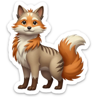 Linoone-Rocruff-fusion sticker