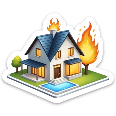 a house with a spark like its brand new sticker