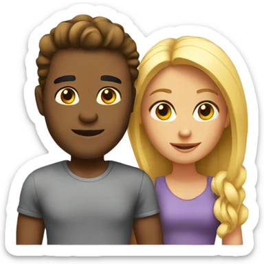 Couples dating sticker