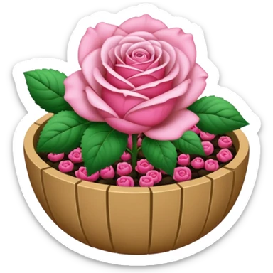 Un tamis avec des trous pour séparer des baies roses, des graines noires sticker