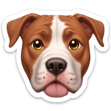 Clifford big red pit bull sticker