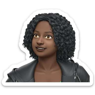 dark skinned boy in jacket sticker