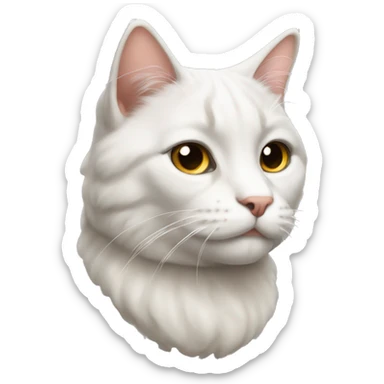 Un gato de raza carey sticker