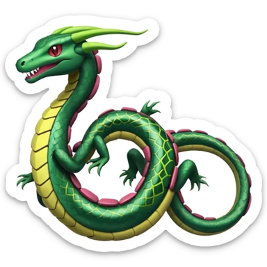 Zygarde-Rayquaza-Seviper-Salazzle-fusion sticker