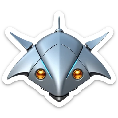 robot stingray sticker