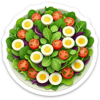 selam ben healt welness için salata istiyordum sticker