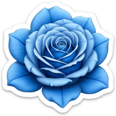 Rosa azul sticker