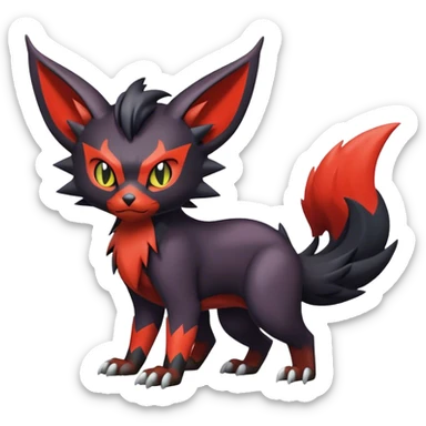 Noivern-Litten-Zorua full body sticker