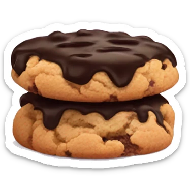 cookie crumble with chocolate  sticker