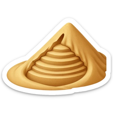 pile of the sand sticker