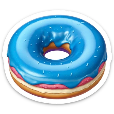 Blue donuts sticker