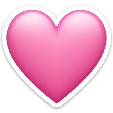 Pink heart sticker