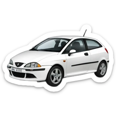 White Seat ibiza 2005 model sticker