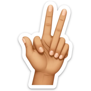 A Finger doing L  sticker