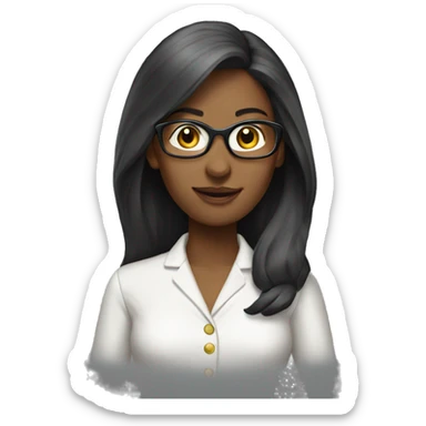 female principle interior designer sticker