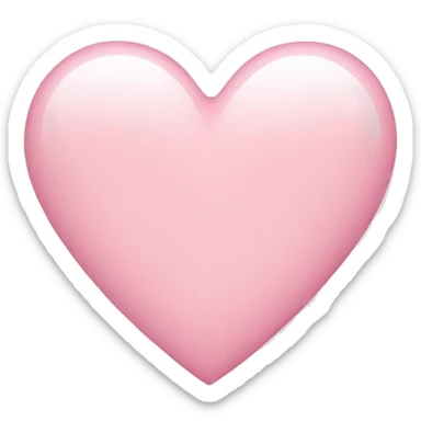 Light pink heart sticker
