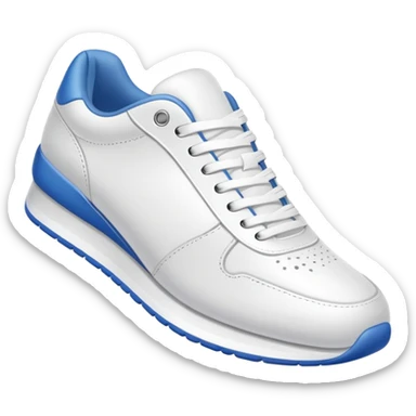 an ios genmoji for white sneakers (NO LOGO) sticker