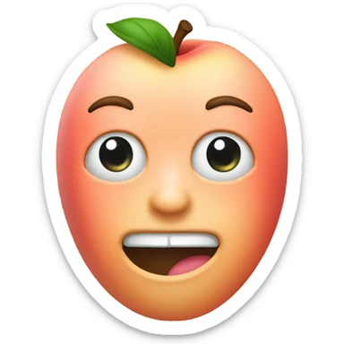 Peach clin d’œil  sticker