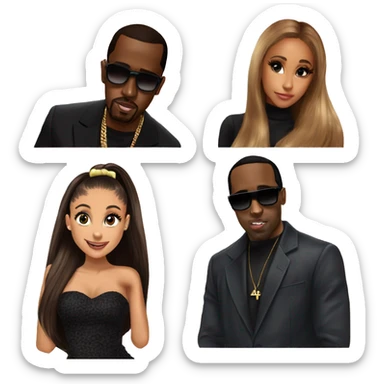 p diddy to Ariana grande sticker
