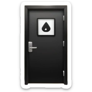 hotel room door modern hallway with spot light up sticker