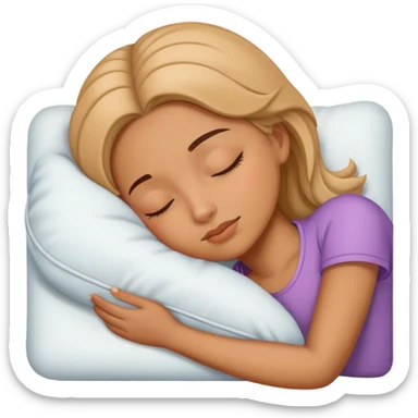 Menina dormindo  sticker