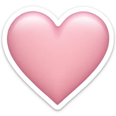 light pink heart sticker