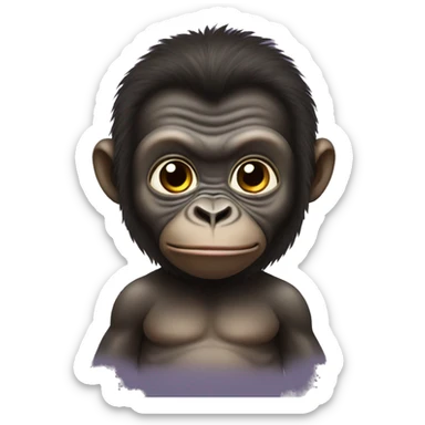 Gorille baby sticker