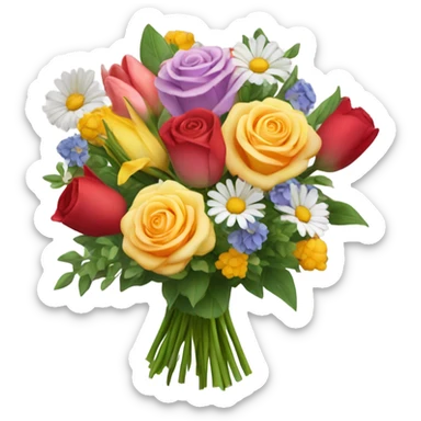 Flower bouwuet sticker