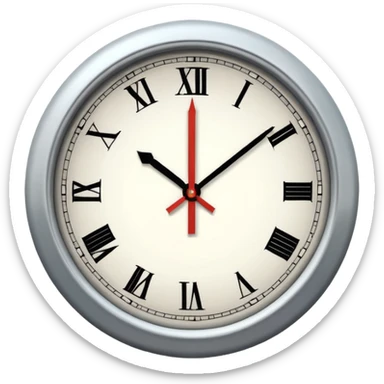 6:45 minutes in the clock sticker