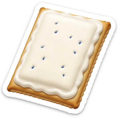 Pop tarts with white sticker