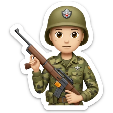 army military gun camo sticker