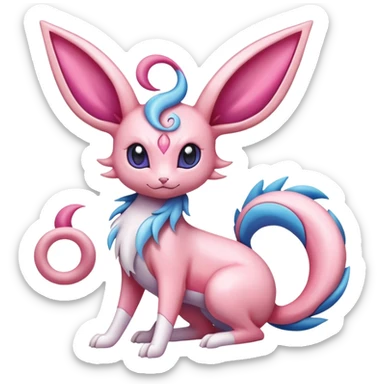 Sylveon-Milotic-Espeon-Pokémon-Fakémon-creature sticker