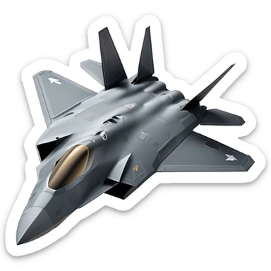F-22 Raptor - Lockheed Martin (Model Year: 2020) (Iconic colour: Stealth gray) sticker