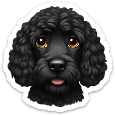 black doodle sticker
