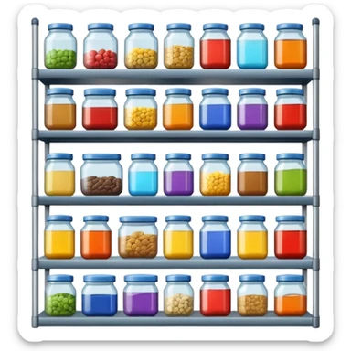 shelf organized household storage sticker